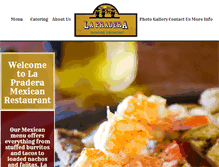 Tablet Screenshot of lapraderamexicanrestaurant.com